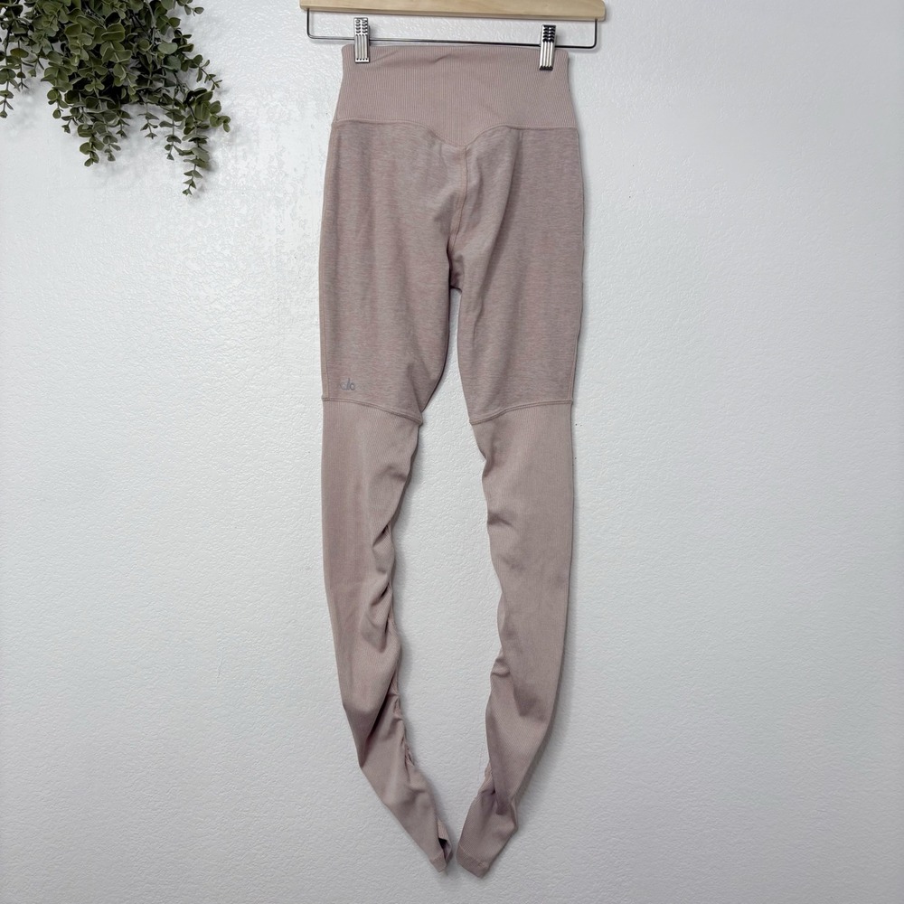 Alo Yoga High-Waist Goddess Leggings Womens XS Ruched  Athletic Pants - Picture 7 of 8